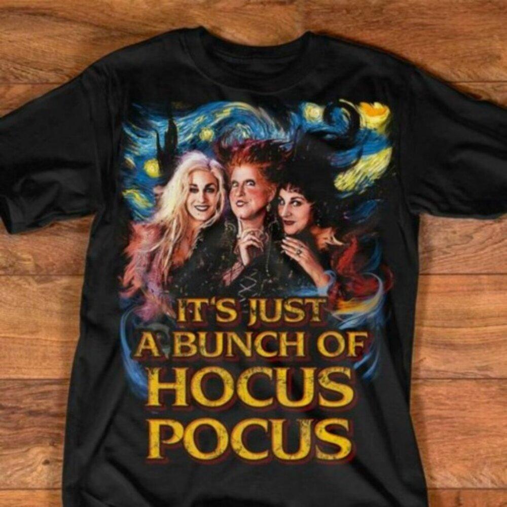 Hocus Pocus Sanderson Sisters T-Shirt Witch Movie Graphic Halloween Fan Tee
